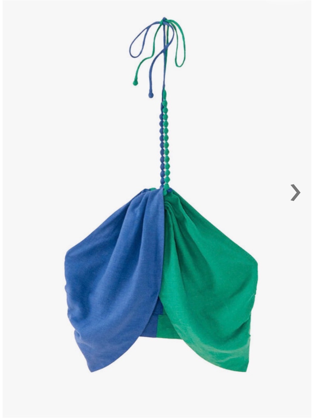 FARM Rio Heliconia Color Block Vacation Halter Crop Top - Picture 3 of 5